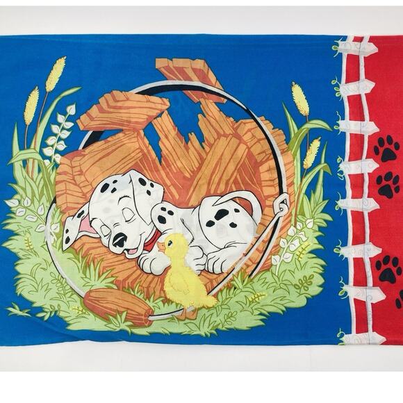 Set Disney 101 DALMATIONS Movie Pillow Cases Dog Pond Duck Puppies Standard 2 Si - Picture 6 of 13